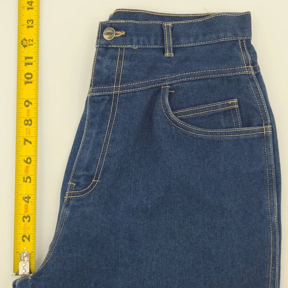 Vintage Gitano Mom Jeans Womens 18 Blue Denim High Rise Tapered Leg 80s Retro